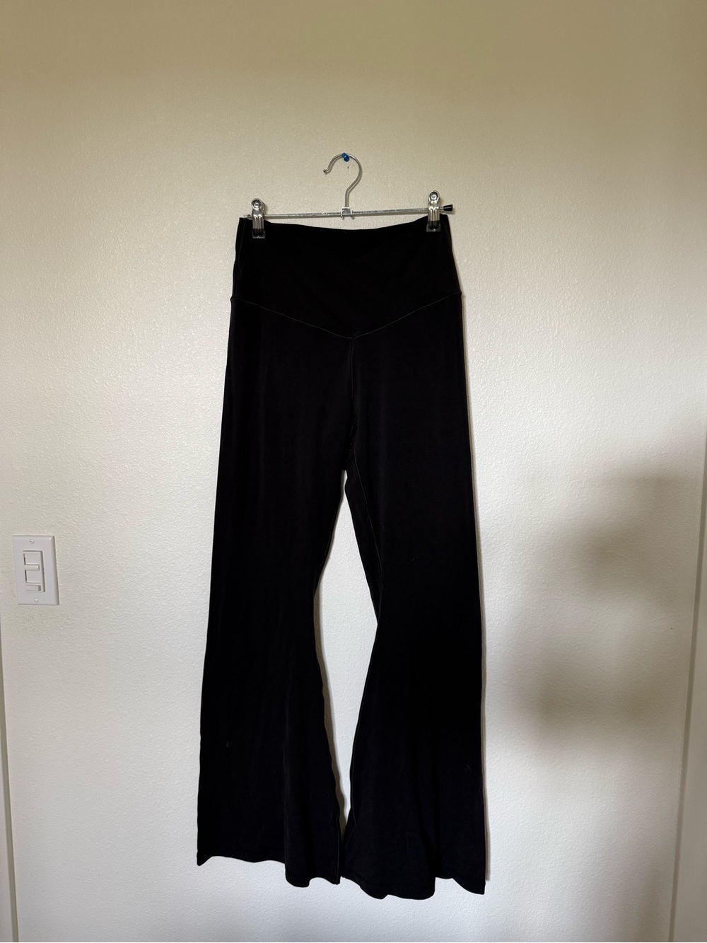 aerie Black High-Rise Wide-Leg Pants